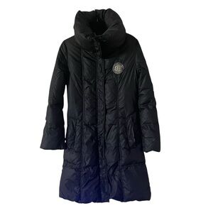 Just Cavalli Black Quilted Down  Puffer Coat Women Size M
